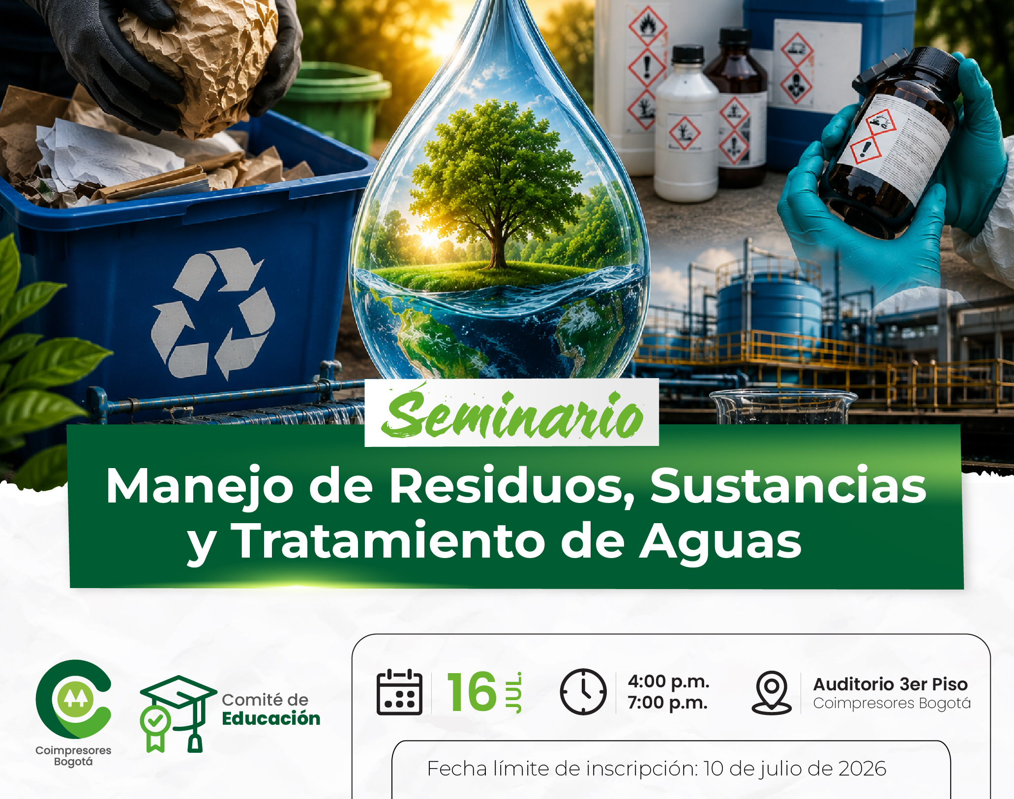Seminario Manejo de Residuos, Sustancias y Tratamiento de Aguas